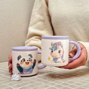 خرید ماگ دوجداره استیل فانتزی
