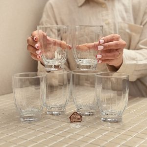 خرید ست 6 عددی نیم لیوان پاشاباغچه مدل Amore