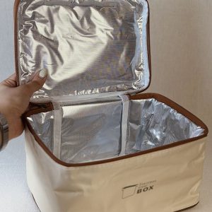 خریدلانچ باکس دوعددی استیل کیف دار