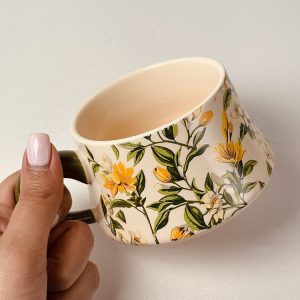 خرید ماگ و زیرماگی طرح گل