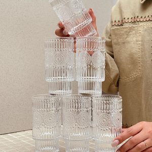 لیوان شیشه ای طرح زاراهوم کریستال بلند کد002495 - تصویر 5