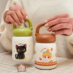 خرید مینی فلاسک طرح گربه دیلر