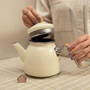خرید کتری قوری لعابی برند ترک bambum