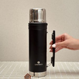 خرید فلاسک 1 لیتری دسته تاشو مدل ASPEN برند فرانسوی SANTECO