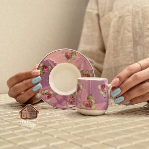 خرید ست 6 عددی قهوه خوری برند ترک Perotti طرح گل