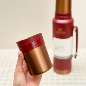 خرید فلاسک استنلی اورجینال 1 لیتر دو درب CLASSIC BOTTLE لیمید زرشکی