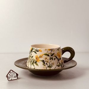 خرید ماگ و زیرماگی طرح گل