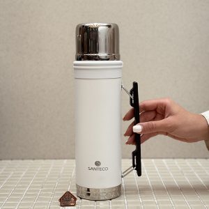خرید فلاسک 1 لیتری دسته تاشو مدل ASPEN برند فرانسوی SANTECO