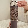 خرید تامبلر نی دار اورجینال پلنگی برند HYDRO JUG