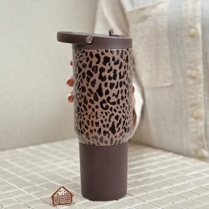 خرید تامبلر نی دار اورجینال پلنگی برند HYDRO JUG