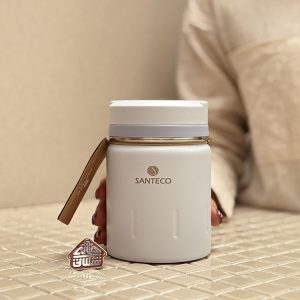 خرید ظرف غذا کیف مشکی 500 میل مدل KOGE برند فرانسوی SANTECO