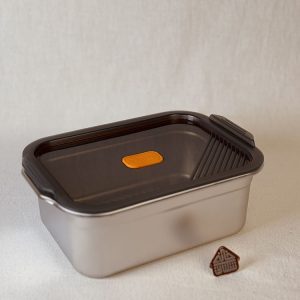 خریدلانچ باکس دوعددی استیل کیف دار