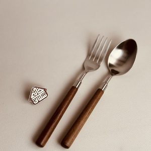 خرید قاشق چنگال دسته چوبی