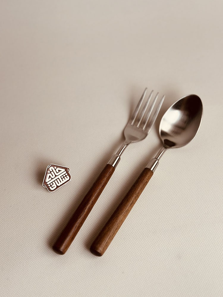 خرید قاشق چنگال دسته چوبی