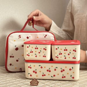 خرید ظرف غذا کیف دار گیلاس