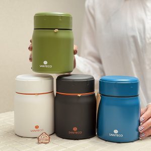 خرید ظرف غذا 500 میل مدل RENA برند فرانسوی SANTECO کیف دار