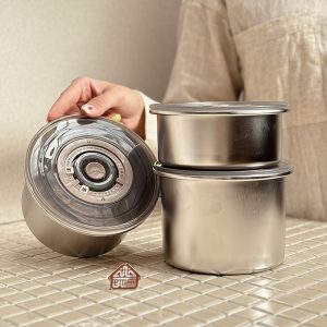 خرید ظروف استیل درب وکیوم