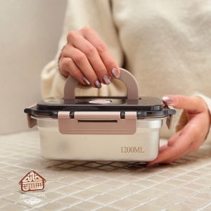 خرید ظروف استیل درب قفلی