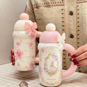 خرید تراول ماگ نی دار دخترونه