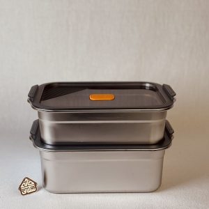 خریدلانچ باکس دوعددی استیل کیف دار