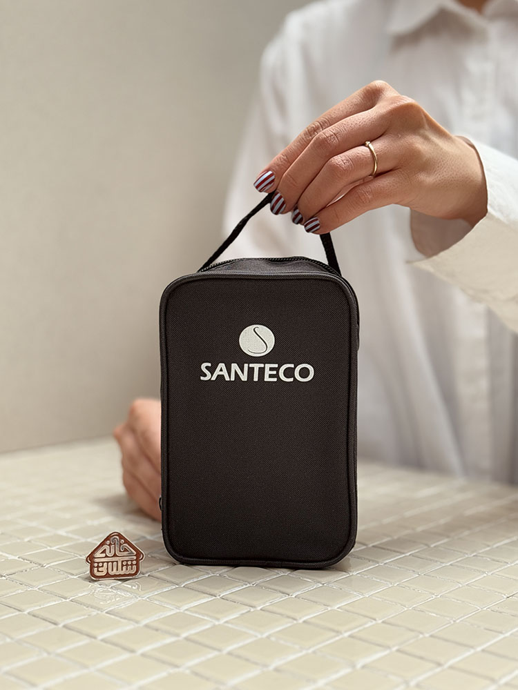 خرید ظرف غذا 500 میل مدل RENA برند فرانسوی SANTECO کیف دار