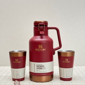 خرید فلاسک آبجو استنلی 1.9 لیتر GROWLER و ست دوتایی لیوان آبجو 470