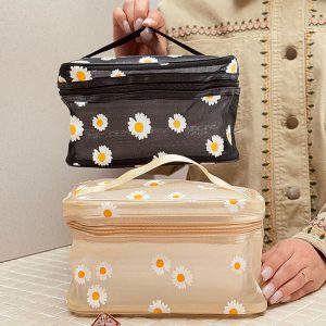 خرید کیف ارایش بابونه