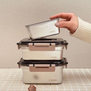 خرید ظروف استیل درب قفلی