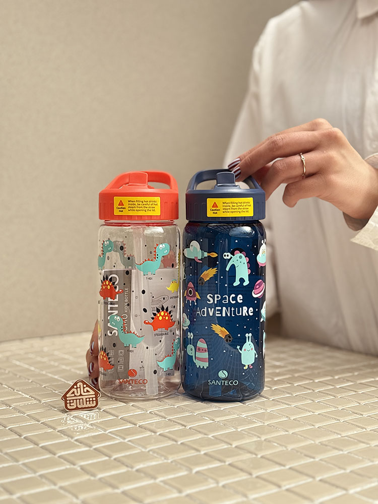 خرید قمقمه تریتان 500 میل فانتزی مدل COMO KIDS برند فرانسوی SANTECO