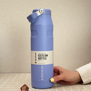 خرید بطری نی دار و دسته دار 1100 میل استنلی مدل ICEFLOW BOTTLE