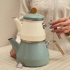 خرید کتری قوری لعابی برند ترک bambum