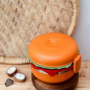 خرید ظرف غذای داخل استیل همبرگر