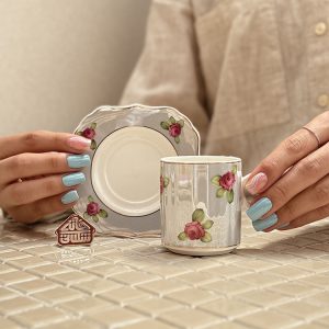 خرید ست 6 عددی قهوه خوری برند ترک Perotti طرح گل