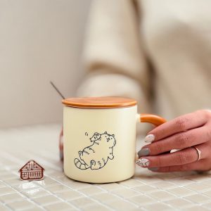 خرید ماگ کیوت طرح گربه