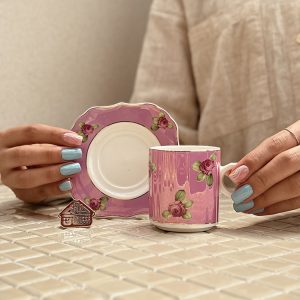 خرید ست 6 عددی قهوه خوری برند ترک Perotti طرح گل