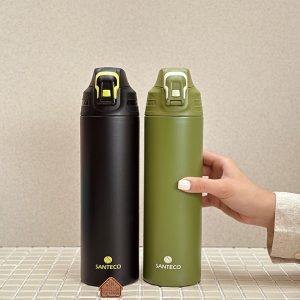 خرید تراول ماگ کاور دار 1 لیتری درب قفلی مدل NEVIS برند فرانسوی SANTECO