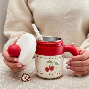 خرید لیوان اسموتی استیل دوجداره