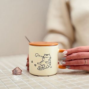 خرید ماگ کیوت طرح گربه