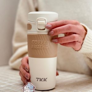 تراول ماگ صافی دار درب قفلی 450 میل برند لوکس چین TKK کد003570 - تصویر 4