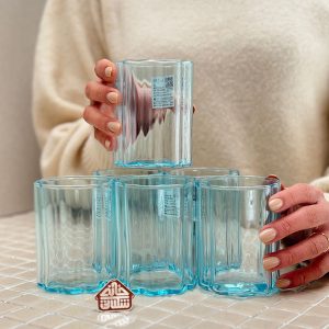 خرید ماگ شیشه ای رنگی ترک