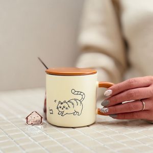 خرید ماگ کیوت طرح گربه