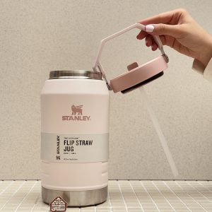 خرید غول بطری نی دار استنلی اورجینال 1.89 لیتر مدل FLIP STRAW JUG