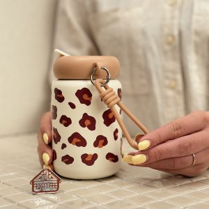 خرید تراول ماگ نی دار پلنگی