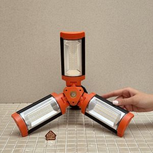 خرید چراغ شارژی کمپینگ پایه دار 9000mAh تاشو تلسکوپی برند PORODO
