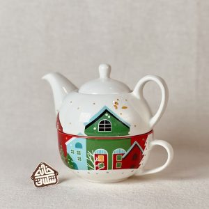 خرید ست فنجون و قوری کریسمسی