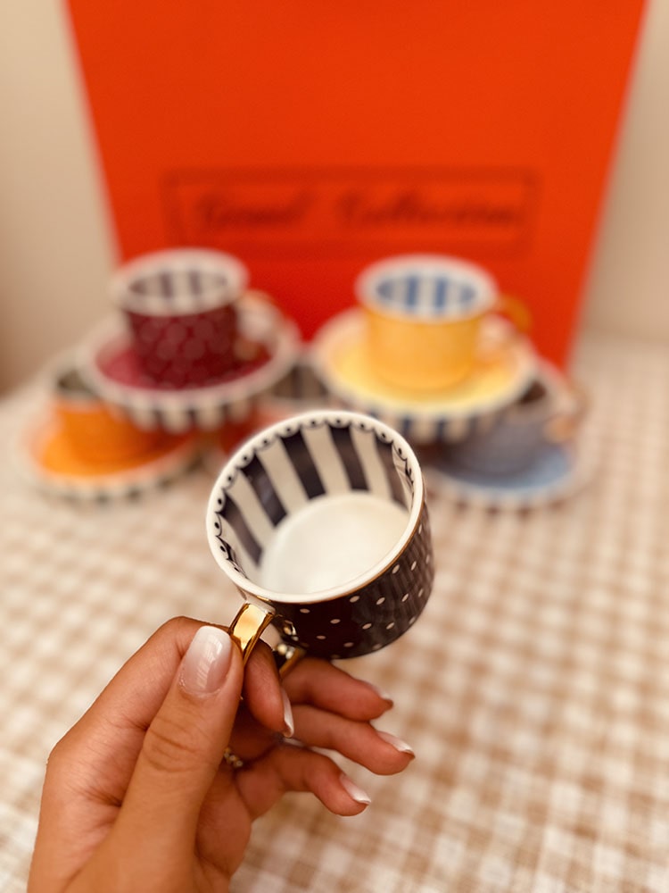 خرید ست قهوه خوری رنگی
