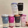 خرید تراول ماگ نی دار استنلی سایز کوچک 590 میل اورجینال مدل FLIP STRAW TUMBLER