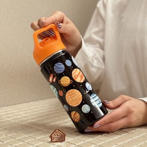 خرید تراول ماگ نی دار 500 میل فانتزی مدل AOSTA KIDS برند فرانسوی SANTECO