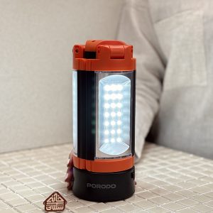 خرید چراغ شارژی کمپینگ پایه دار 9000mAh تاشو تلسکوپی برند PORODO