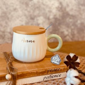 خرید ماگ سرامیکی درب بامبو